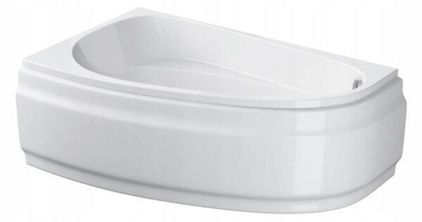 Cersanit Joanna Nou, cada colt stanga 160x95cm, alb, S301-170