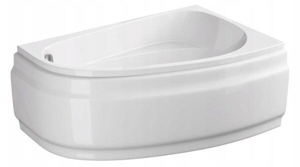 Cersanit Joanna Nou, cada colt dreapta 140x90cm, alb, S301-166