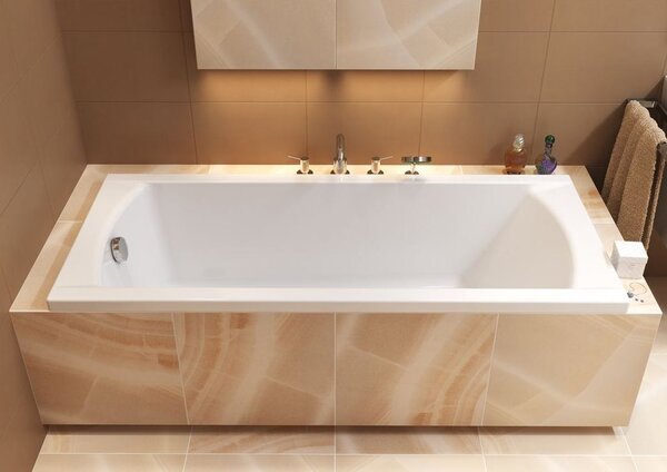Cada Cersanit Korat acril 150x70cm + picioare, alb, S301-120