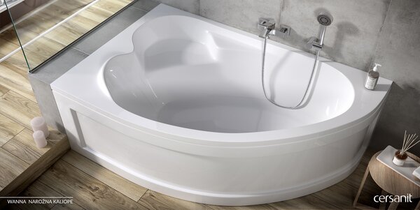 Cersanit Kaliope, panou cadă 170cm dreapta/stânga, alb, S401-127