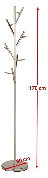 Cuier hol W60, nichel, 170 cm
