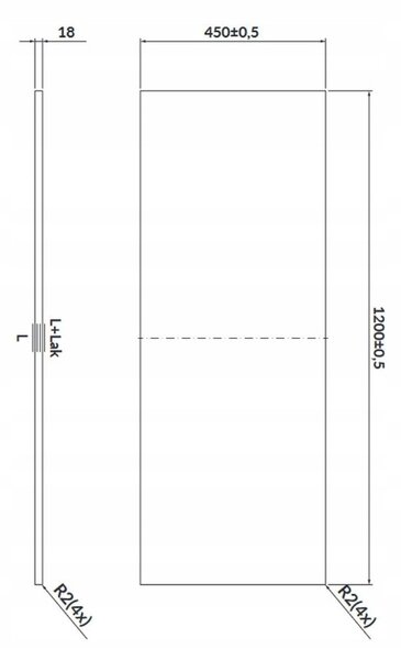 Cersanit Larga, blat dulap 120cm, marmura Calacatta, S932-053