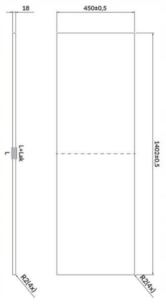 Cersanit Larga, blat dulap 140cm, marmura Calacatta, S932-054