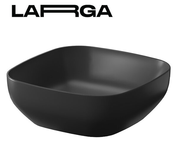 Cersanit Larga, chiuveta blat 38x38 cm, atracit mat, K677-012