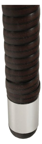 Bancă de gradina LALIT, ratan artificial/metal/sticla securizata, maro/crem, 125x48x87 cm