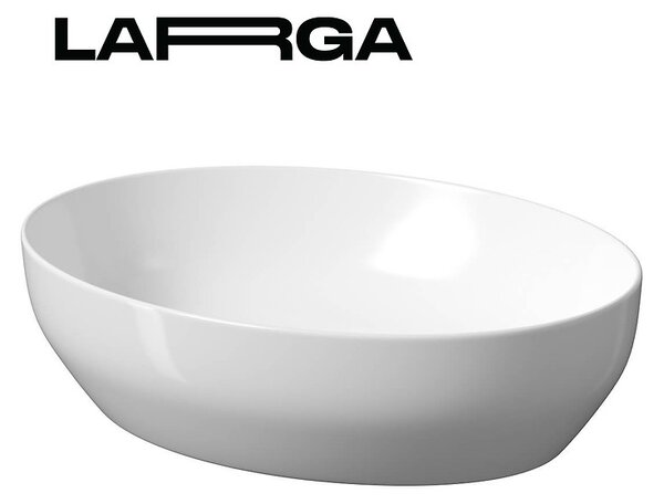 Cersanit Larga, chiuveta blat 50x38 cm, alb lucios, K677-002