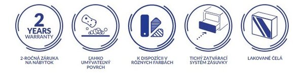 Cersanit Larga, dulap pentru lavoar suspendat 50cm, alb lucios, S932-067