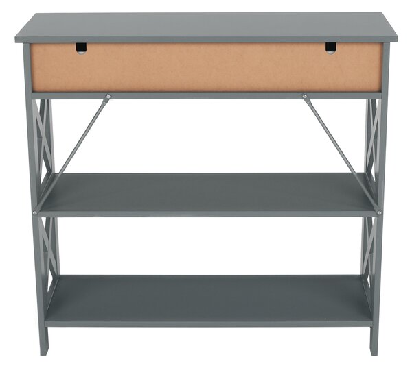 Consola LOMIR, gri, 86.6X30X80 cm