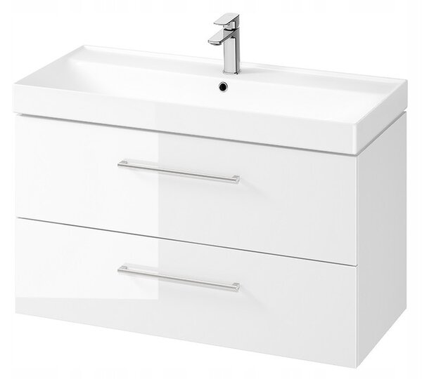 Cersanit Larga, dulap pentru lavoar suspendat 100cm, alb lucios, S932-076