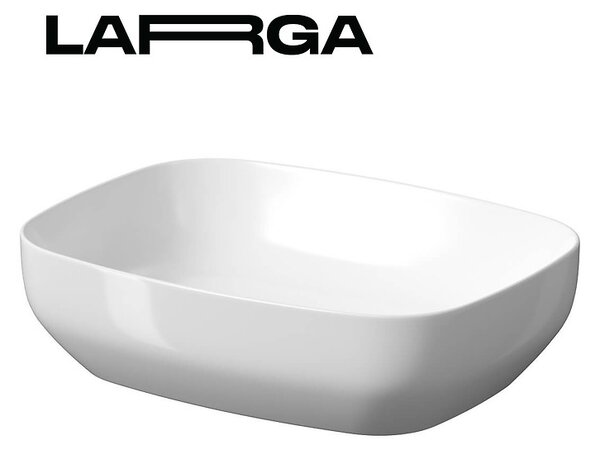 Cersanit Larga, chiuveta blat 50x39 cm, alb lucios, K677-003
