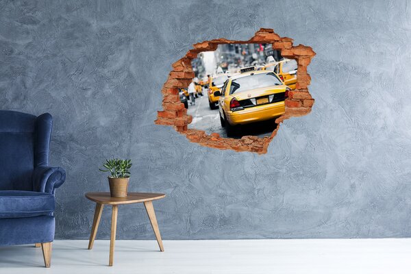 Autocolant autoadeziv gaură Taxiurile din New York în acțiune
