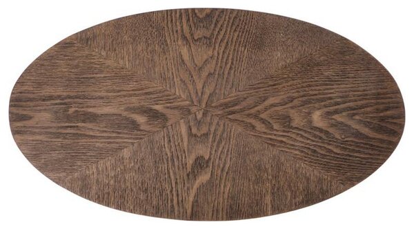 Masuta cafea DELPHI, nuc/negru, 48x26x58 cm
