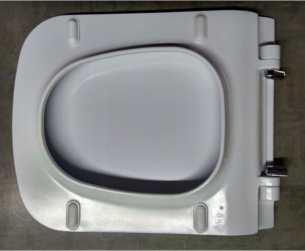 Cersanit Metropolitan, scaun toaleta duroplastic cu inchidere lenta, alb, OK581-009-BOX