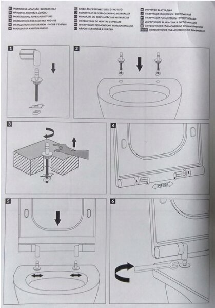 Cersanit Metropolitan, scaun toaleta duroplastic cu inchidere lenta, alb, OK581-009-BOX