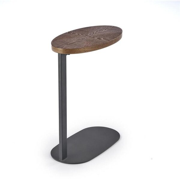Masuta cafea DELPHI, nuc/negru, 48x26x58 cm