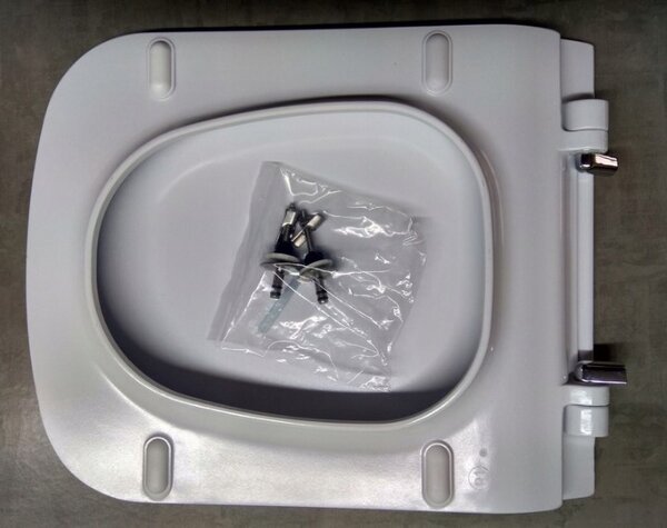 Cersanit Metropolitan, scaun toaleta duroplastic cu inchidere lenta, alb, OK581-009-BOX