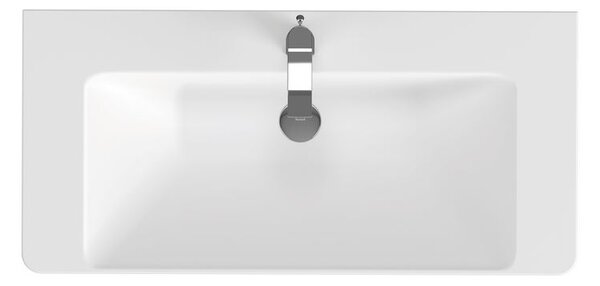 Cersanit Mille, set dulap suspendat si chiuveta 100cm, alb lucios, S801-330-DSM