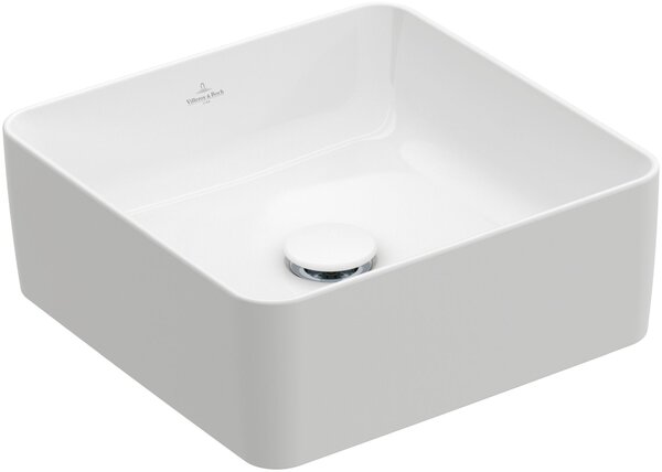 Villeroy & Boch Collaro lavoar 38x38 cm pătrat de blat alb luciu 4A213801