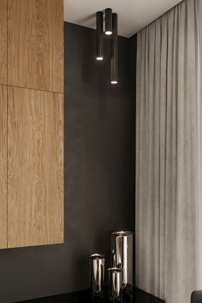 Sollux Lighting Lagos lampă de tavan 1x40 W negru SL.1001