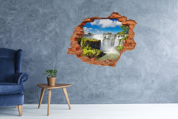 Fototapet un zid spart cu priveliște Cascadele Iguazu