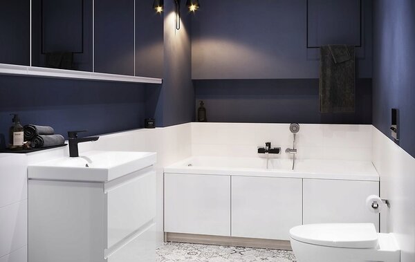 Cersanit Moduo SET, set dulap 80x45x57 cm + chiuveta 80 cm, alb lucios, S801-221-DSM