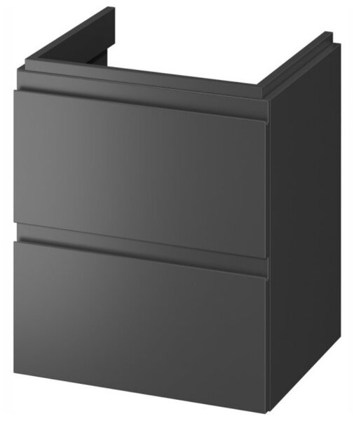 Cersanit Moduo, dulap pentru lavoar suspendat 50x40x57 cm, antracit mat, S590-067-DSM