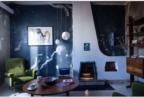 Hoba Grande Lustră Pendul Alb - Foscarini