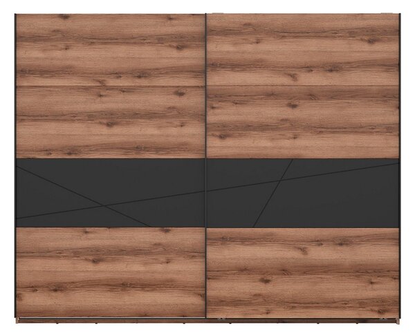 Dulap FORN, nuc/negru mat, PAL, 270x58x218.5 cm
