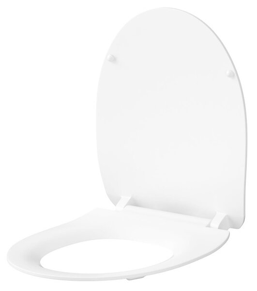 Scaun WC Cersanit Moduo/Delfi din duroplastic cu inchidere lenta, alb, K98-0138