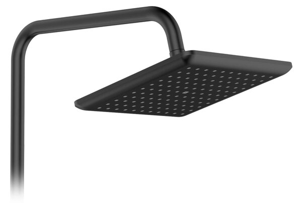 Invena Neri set de duș perete cu duș de ploaie negru AU09B04