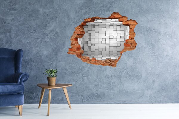 Autocolant gaură 3D Spațiu modern în spatele peretelui
