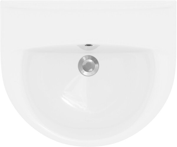 Cersanit President, lavoar montat pe perete fara orificiu pentru robinet 60x48 cm, alb, K08-009