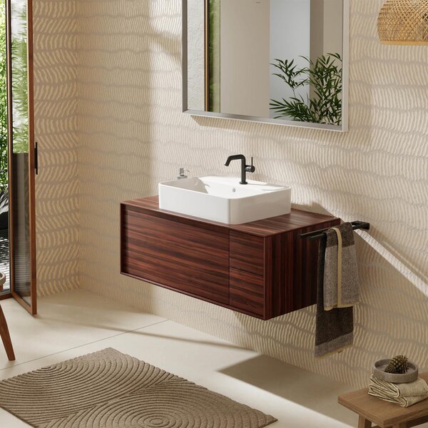 Hansgrohe Xuniva Q lavoar 60x45 cm dreptunghiular de blat alb mat 61082450