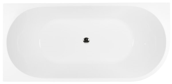 Oltens Delva cadă de colț 150x75 cm dreptunghiulară alb 11007000