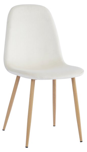 Scaun LEGA NEW, bej/fag, stofa/metal, 45x56x85 cm