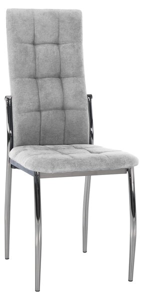 Scaun ADORA 2 NEW, stofa clasica gri, 46x57x99 cm