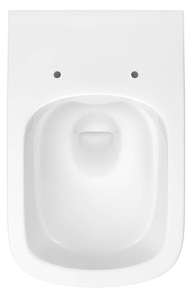 Cersanit Virgo, vas de toaletă suspendat CleanOn 56x36x37 cm cu scaun cu cădere lent, alb, S701-427