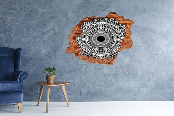 Autocolant gaură 3D Model abstract pe perete