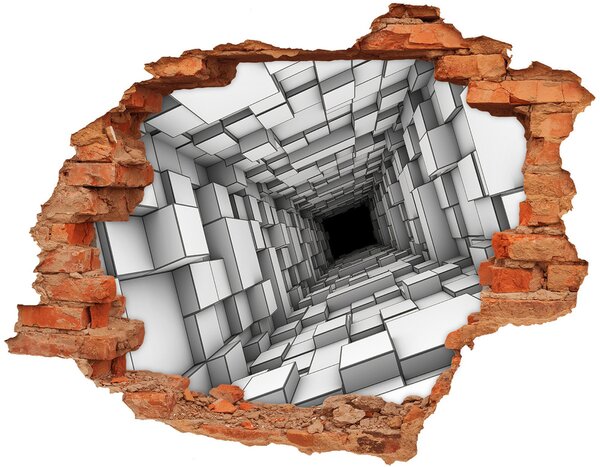 Autocolant autoadeziv gaură Tunel cu cuburi