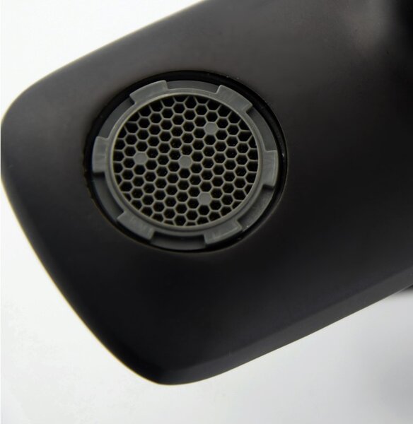 Gamma Cubic, robinet pentru cada montat pe perete, negru mat, GMA-BCCW-BK