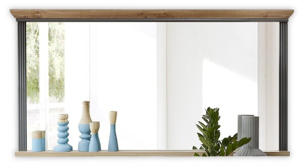 Oglinda JASMIN, gri grafit/stejar artisan, PAL, 142x16x74 cm