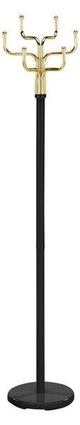 Cuier pom COSMIC, negru/auriu, metal, 34x30x176 cm
