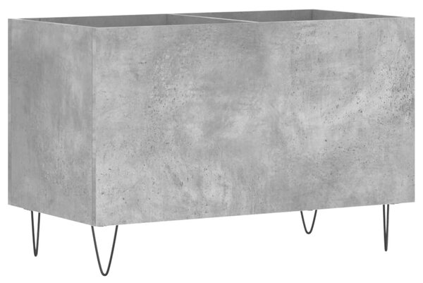 Dulap pentru discuri, gri beton, 74,5x38x48 cm, lemn prelucrat