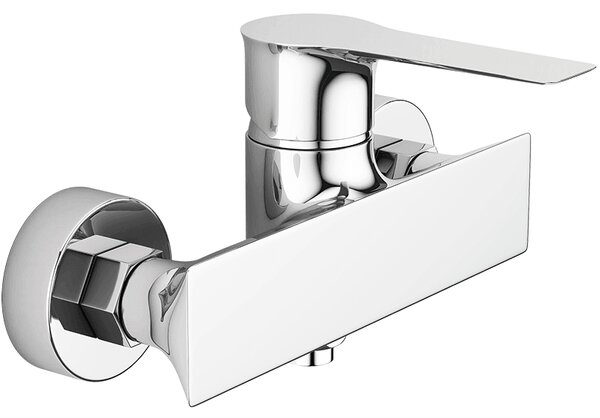 Laveo Raila, baterie de duș montată pe perete h-100, crom, LAV-BLL_040D