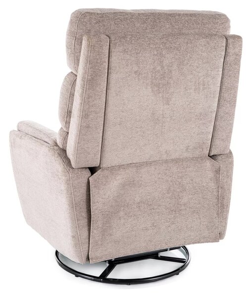 Fotoliu recliner ARGOS, stofa clasica bej inchis - Raven 30, 78x82/162