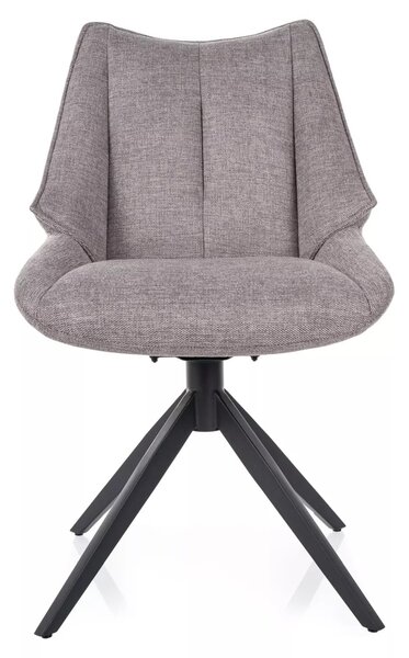 Scaun CODA, gri - Brego 07, stofa clasica/metal, 56x46x91 cm