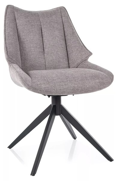Scaun CODA, gri - Brego 07, stofa clasica/metal, 56x46x91 cm