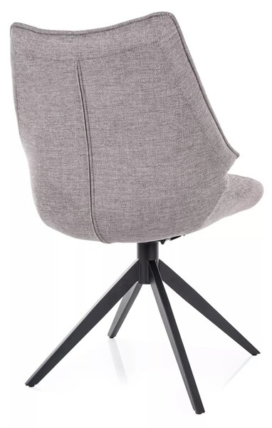 Scaun CODA, gri - Brego 07, stofa clasica/metal, 56x46x91 cm