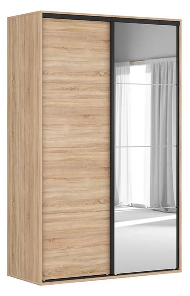 Dulap FLEX, stejar sonoma, PAL, cu 2 usi, 150x66x240 cm