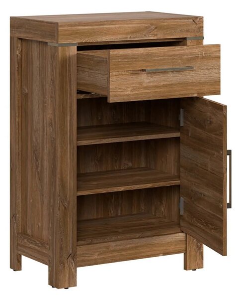 Comoda GENT, stejar stirling, PAL laminat, 66x40x101 cm